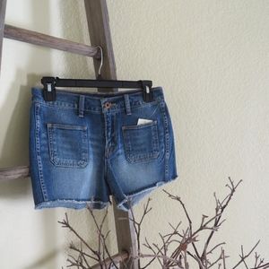 Lucky Brand Denim Fringed Shorts